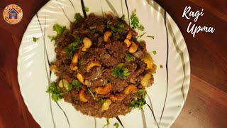 Finger Millet Upma Recipe  Teluginti kitchen How to make Ragi Upma Ragi recipes [upl. by Aubrie]