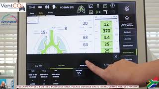 Manoeuvres menu Elisa ICU ventilator [upl. by Quarta]