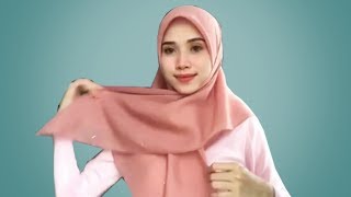 19 TUTORIAL CARA PAKE HIJAB SEGIEMPAT UNTUK SEHARIHARI KONDANGAN WISUDA LEBARAN KERJA amp KULIAH [upl. by Annekahs487]