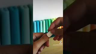 tuto faux ongles en papier ❤️ [upl. by Castora]