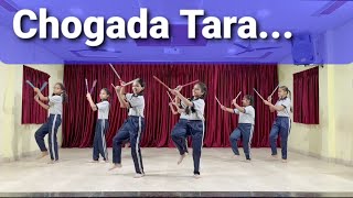 Chogada Tara Song Dance Performance  Dandiya  Gujrati Folk Dance Theme  Garba Mix Dandiya [upl. by Nolrev]