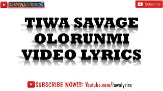 Tiwa Savage  Olorun mi lyrics [upl. by Aihtnis854]