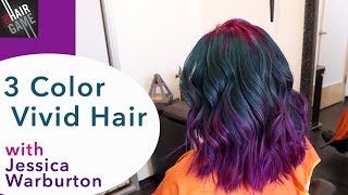 Matrix Socolor Cult TriColor Vivid Hair w Jessica Warburton hairhunter [upl. by Sage]