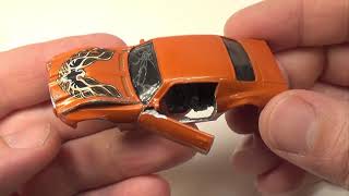 Custom Matchbox Pontiac Fire Bird Crash Car [upl. by Doig834]