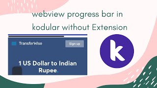 Webview Progress Bar Kodular  webview progress bar in kodular without extension [upl. by Titania391]
