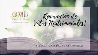 Recomendaciones para tu Ceremonia de Renovación de Votos  Oficia Mi Boda [upl. by Dietz757]