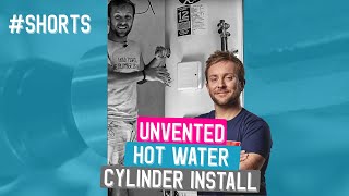 Unvented hot water cylinder install Shorts [upl. by Ecar59]