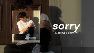 Sorry  Justin Bieber   Slowed  Reverb [upl. by Tteltrab]