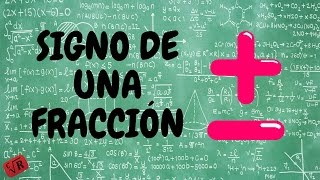 SIGNO de una FRACCIÓN en 1 Minuto ⏱️⏱️ [upl. by Heber]