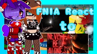 FNIA React to FNAF song ❄️FNIA x Gacha ❄️ video by gvsstudio ❄️ enjoy the video [upl. by Button184]