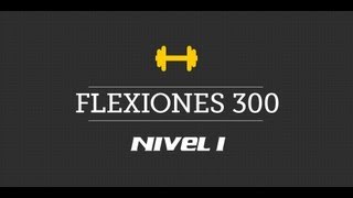 Flexiones de pecho 300  Serie de entrenamientos en casa NIVEL 1 [upl. by Beret]