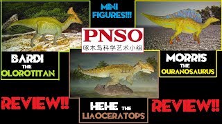 PNSO Mini Figure Review 10 Ouranosaurus Olorotitan amp Liaoceratops [upl. by Refinej]