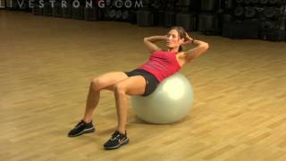 How to Do Abdominal Crunches Using a Balance Ball [upl. by Nefen109]