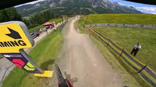 repost 3RD PLACE QUALIFYING RUN Leogang Austria UCI World Cup 2024 [upl. by Evers]