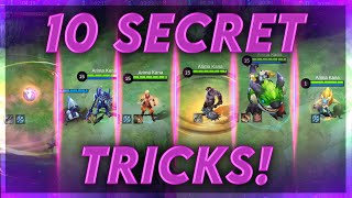 10 SECRET TRICKS YOU DONT KNOW ABOUT  Mobile Legends [upl. by Allehs986]