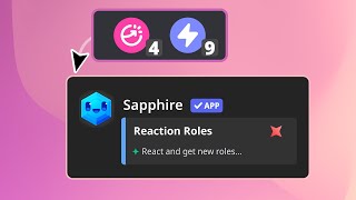 Setup Reaction Roles using Sapphire Bot in [upl. by Adlev]