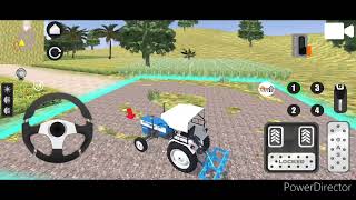 tractor pharming simulator trolley trolley quality vagaira ka kam chal raha hai Khet palti maarna [upl. by Porush]