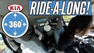 Quiet amp Roomy Inside KIA TELLURIDE  360 View  ClicknDrag Interior  NowCarcom [upl. by Alacim]