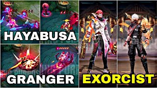 Hayabusa amp Granger Exorcist Skin Spotlight‼️  Mobile Legends [upl. by Belak]