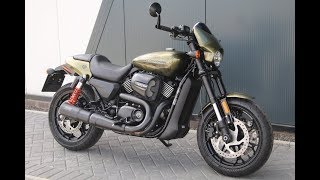 2017 HARLEYDAVIDSON STREET ROD 750 XG750A  OLIVE GOLD  VANCE amp HINES  WCHD Glasgow Scotland [upl. by Oyr]