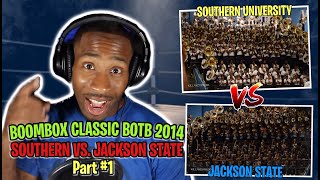 BandHead REACTS to Boombox Classic Battle of the Bands Southern vs Jackson State  2014 Part 1 [upl. by Nosnevets]