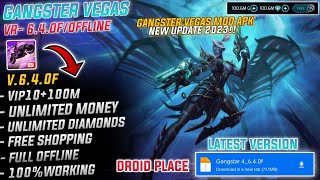 🔥 Gangster Vegas Mod Apk 640f Highly Compressed  Unlimited Money Diamonds Vip 10 Working 100 [upl. by Laeria]