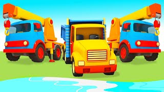 Full episodes of Helper Cars cartoon  Car cartoons for kids Tow truck amp trucks for kids [upl. by Allecram]