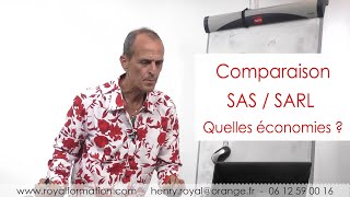 Comparaison SARL et SA Charges sociales  SARL ou SAS [upl. by Rapp449]