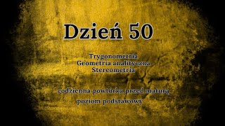 50 dzień  Codzienna powtórka przed maturą  podstawa [upl. by Delcine]