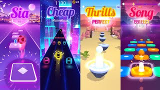 Cheap Thrills  Tiles Hop Vs Dancing Road Vs Hop Ball 3 Vs Color Hop 3D [upl. by Sato]