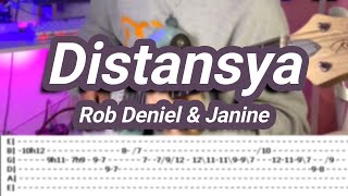 Distansya ©Rob Deniel amp Janine 【Guitar Solo Cover】with TABS [upl. by Isador80]