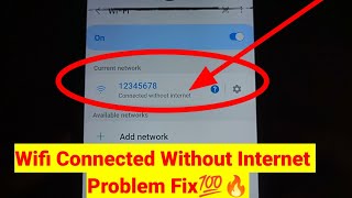 WiFi Connected Without Internet Problem  Hotspot WiFi Connected Without Internet Problem [upl. by Reaht604]