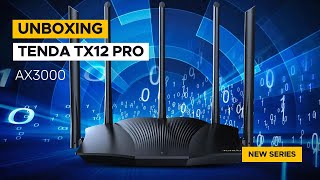 TENDA TX12 Pro AX3000 Router Unboxing First Look [upl. by Perlie]