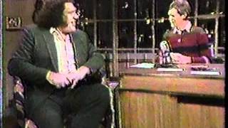 Andre the Giant on Letterman [upl. by Ecinuahs118]