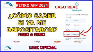 RETIRO DE AFP 2024  ¿Cómo SABER si ya me PAGARON mi RETIRO de AFP [upl. by Eilra]