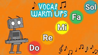 3 Fun Vocal Warm Ups SOLFEGE SingAlong  For Kids [upl. by Seamus]