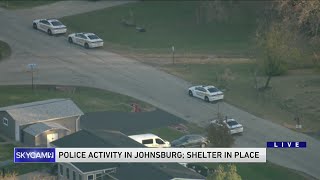 Heavy police activity in Johnsburg residents asked to shelter in place Dist 12 schools closed Wed [upl. by Euv]