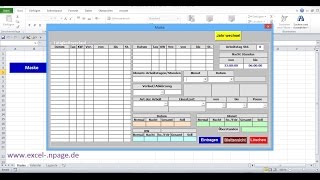 53Zeiterfassungsprogramm in Excel selber erstellen Dezimalzahl der ComboBox8 „Pause“ zuweisen [upl. by Vandyke603]