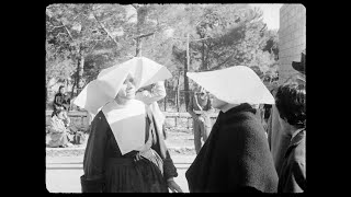 Christian pilgrims have difficulty in crossing border to Bethleham 1957 [upl. by Reve]