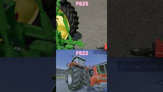 FS22 Vs FS25 farmingsimulator25 farmequipment [upl. by Xonk]