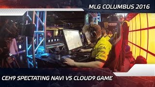 Ceh9 spectating NaVi vs Cloud9 game  MLG Columbus 2016 ENG SUBS [upl. by Eelinnej]