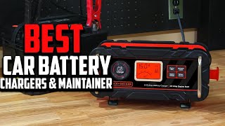 Top 10 Best Car Battery Chargers Maintainer Reviews 2024 [upl. by Otreblon]