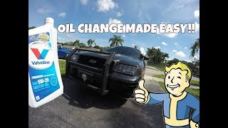 Crown Victoria Oil Change MADE EASY [upl. by Yud977]