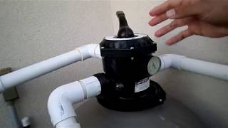 HOW TO BACKWASH RINSE AND FILTER A SWIMMING POOL FILTER [upl. by Pubilis]