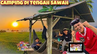 SERUNYA KAMI CAMPING DI TENGAH SAWAH SAMPAI PAGI🔥 [upl. by Birgit]