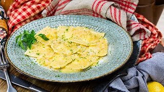 Lemon Ricotta Ravioli with Orange Beurre Blanc  Home amp Family [upl. by Studley]