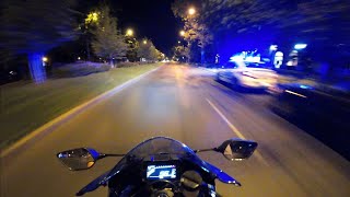 GIRLS REACTION TO YAMAHA R7 FAST CARS POLICE AND MORE [upl. by Flory]