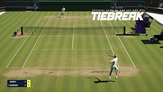 TIEBREAK  Alexander Zverev Vs Novak Djokovic I Wimbledon I Expert Difficulty PS5 [upl. by Rihana48]