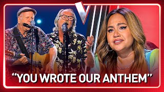 AUSTRALIAN LEGENDS make the coaches EMOTIONAL with their Blind Audition  Journey 360 [upl. by Monagan505]