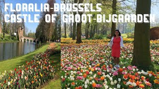 Floralia Brussels  Castle of GrootBijgaarden in Belgium  Filipina in Belgium [upl. by Orose]